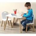 1 Kindertisch mit 2 Stühlen, FSC, Farbe: weiß