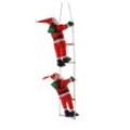 Coonoor Weihnachtsmann Nikolaus auf Leiter 25cm Weihnachtsdekoration (2 St)