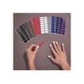 MyBeautyworld24 Nageldesign Zubehör Nagelsticker im Set 9 Farben Nagelfolie Nagellack zum aufkleben