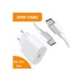 Shopbrothers 20W Schnellladegerät USB-C 1m 2m 3m Smartphone-Ladegerät Smartphone-Ladegerät