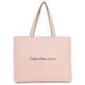 Calvin Klein Jeans Shopper SCULPTED SLIM TOTE34 MONO, mit geräumigem Hauptfach Handtasche Damen Tasche Damen Henkeltasche, rosa