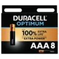 Duracell Batterie "Optimum", AAA Mikro, 8er-Pack