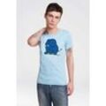 LOGOSHIRT T-Shirt Sendung mit der Maus - Elefant mit coolem Print, blau