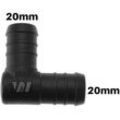 WamSter® L 90° Schlauchverbinder Pipe Connector 20mm Durchmesser