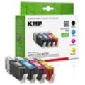 KMP 1 Tinten-Set C90V ERSETZT CLI-551XL BK/C/M/Y Tintenpatrone (4 Farben)