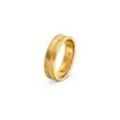 925 Silber Ring Heringbone - Gold - Gr.: 20
