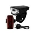 Diedrich Filmer GmbH Fahrradbeleuchtung LED-Beleuchtungs-Set 15/30 LUX Fahrradlicht Rücklicht Frontlicht