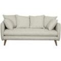 Skandinavisches 3-Sitzer-Sofa beige OLYMPIA