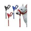 Trade Shop Traesio - maulkorb training hund nylon halsband gürtel verstellbar grösse s m l resistent s
