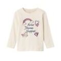 name it - Langarmshirt NMFVIOLET MAKE DREAMS HAPPEN in jet stream, Gr.92