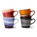 HKliving - 70's Americano Tassen, 260 ml, friction (4er-Set)