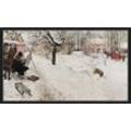 Kunstdruck Open-Air Painter. Winter-Motif from Asögatan Carl Larsson Schweden Fak