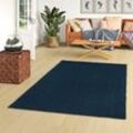 Snapstyle - Luxus Hochflor Shaggy Teppich Velvet Dunkelblau - 80x160 cm