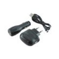 Trade-shop - 4in1 zubehör set: Netzteil usb Ladekabel kfz Kabel Datenkabel Adapter für Vodafone Compact s vda 2 vda ii vda 4 vda iv vda 5 vda v