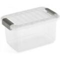 Mehrzweck Aufbewahrungsbehälter HAWK mit transparentem Deckel HxBxT 18x28x17cm 5 Liter Transparent Behälter, Box, Aufbewahrungsbehälter,