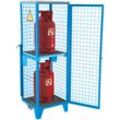 Bauer Gasflaschen-Depot GFD-R 2, Lichtblau, 2 Türen, Drahtgitter für 2x 11 kg-Gasflaschen
