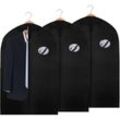 3x Kleidersack Kleidersäcke Schutzhülle mit Schuhtasche Kleiderhülle Kleiderschutz Dicker Vliesstoff mit PE-Folie 100 x 60cm - Hengda