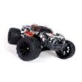 ES-Toys RC Elektro Monster Truck Gaser 900 1:14, bis 40 km/h schnell, Allrad schwarz/orange