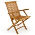 VCM Stuhl, Teak-Holz Klapp Chair (Farbe: Braun)