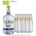 The Duke Gin Bio (45 % vol. / 0,7 Liter) & 10 x Schweppes Dry Tonic Water (0,2 Liter) inkl. 1,00 € Pfand