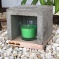 Candle cube© Kleiner Teelicht Tisch-Kamin Ofen Stövchen Kerzen-Heizung Teelichtofen Heizwürfel mit Duftkerze Flower Garden