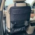 Hochwertiger Auto Organizer - Rückenlehnen Schutz mit 9 Fächern - Wasserabweisender Rücksitzschoner - Autorücksitzorganizer - Schwarz