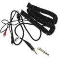Audio aux Kabel kompatibel mit Sennheiser hd 25, hd 250, hd 414 Kopfhörer - Audiokabel 3,5 mm Klinkenstecker auf 6,3 mm, 1,5 - 4 m, Schwarz - Vhbw