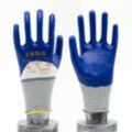 Faba EP-1302 Nitrilbeschichtete Handschuhe 3 / 4 Beschichtung Poleyester Strickhandschuhe Arbeitshandschuhe Sicherheits-Handschuhe EN388 8/M 1 Paar