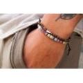 Made by Nami Armband Set 2x Surfer Armband Herren & Damen Tigerauge Perlenarmband Boho Armband (Set