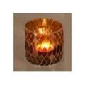 Casa Moro Windlicht Marokkanisches Mosaik-Windlicht Rayan GELB rund aus Glas (Teelichthalter Boho Chic Kerzenständer Kerzenhalter