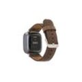 Renna Leather Smartwatch-Armband Fitbit Versa 4 / 3 / Sense & 2 Armband Echtes Leder Ersatzarmband