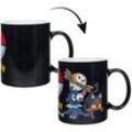 Pokémon Thermoeffekt-Tasse Catch Em All schwarz, bedruckt, aus Keramik, in Geschenkkarton.