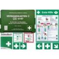 WM-Teamsport Erste-Hilfe-Koffer Betriebsverbandkasten DIN 13157 + BG Info-Komplettpaket + Verbandbuch