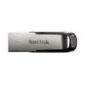 Sandisk Cruzer Ultra Flair 64GB, USB 3.0, 150MB/s USB-Stick (Lesegeschwindigkeit 150 MB/s), schwarz|silberfarben