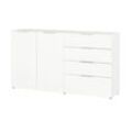 uno Sideboard Levi ¦ weiß ¦ Maße (cm): B: 184 H: 102 T: 42