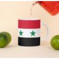Tinisu Tasse Syrien Kaffeetasse Flagge Pot Kaffee Tasse National Becher Coffeecup