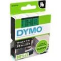 Dymo Originalband 40919 schwarz auf grün 9mm x 7m