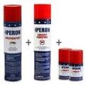 IPERON® 12 x 200 ml Fogger & 12 x 400 ml Flohspray & 12 x 400 ml Wespenspray im Set + Zeckenhaken