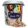 10 kg Lyra Pet® Erdnusskerne Splits gemischt blanchiert und mit Haut in 30 L Tonne