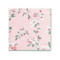 Greengate Papierserviette Jolie klein rosa 25x25 rosafarben Blumen Blumenranken