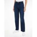 Tommy Hilfiger Straight-Jeans RELAXED STRAIGHT HW PAM mit Tommy Hilfiger Logo-Badge, blau