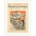 Kunstdruck Titelseite der Nummer 38 von 1900 Thomas Theodor Heine Tier Simpliciss