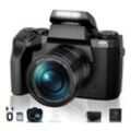 Fine Life Pro W5 Digitalkamera 64MP Kompaktkamera Superzoom-Kamera (64 MP