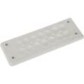 Trelleborg MH-24 F 20-1 LIGHT GREY UL94 V-0 IP65 TPE Screw Durchführungsplatte TPE Grau 1 St