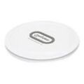 Manhattan Smartphone Wireless Charging Pad, Up to 15W charging (depends on device), QI certified, USB-C to USB-A cable included, USB-C input into pad, Cable 80cm, White, Three Year Warranty, Boxed - Induktive Ladematte - 15 Watt - 2 A - weiß