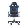 DX Racer Gaming-Stuhl Chefsessel schwarz-blau