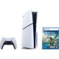 PlayStation 5 Disk Edition (Slim) + Avatar: Frontiers of Pandora, schwarz|weiß