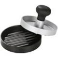 RÖSLE Burgerpresse 25082, Aluminiumguss, Kunststoff, Fleischpresse zum einfachen Formen von Burgerpatties, Ø 11 cm, schwarz