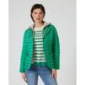 Steppjacke mit Jersey-Kapuze