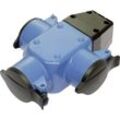 As-schwabe - as Schwabe 60057 3fach-Kupplung Gummi 230 v Blau IP44